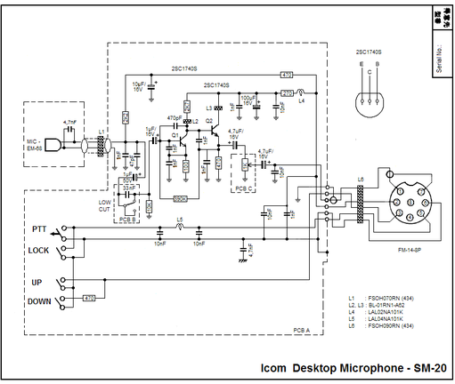 ICOM SM-20 schematic.PNG (42.5 KiB) 353937 keer bekeken ICOM SM-20 Schematic diagram